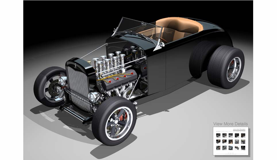 3D Roadster Cutaway.